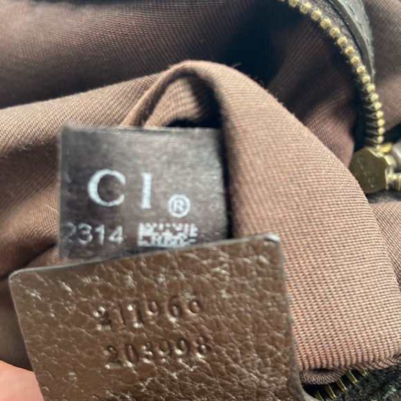 Gucci Jockey GG Monogram Canvas Brown Pebbled Leather Hobo Shoulder Bag - Picture 8 of 16